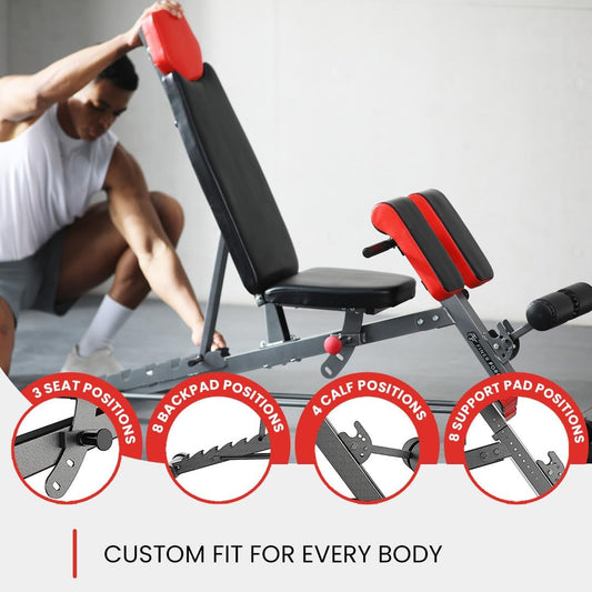 Versatile FID Weight Bench for Comprehensive Body Training