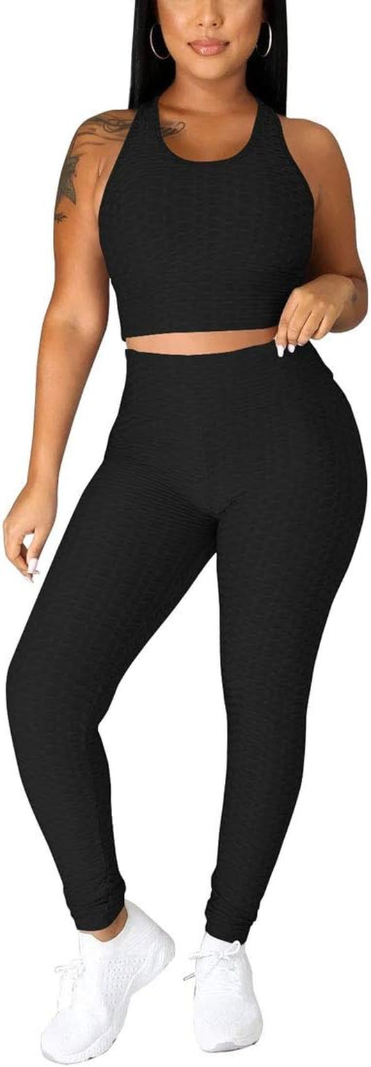 Workout Sets for Women 2 Piece Outfits Sexy Summer Sweatsuits Jogging Suits Casual Bodycon Tracksuits