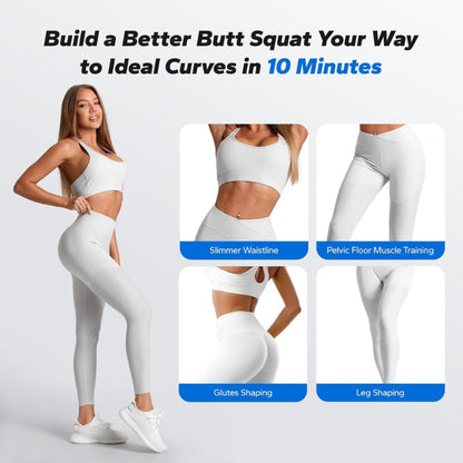 Deep Squat Machine for Women, Adjustable Glutes Trainer Machine, Core & Leg Exercise, Push up Workout Equipment at Home Gym