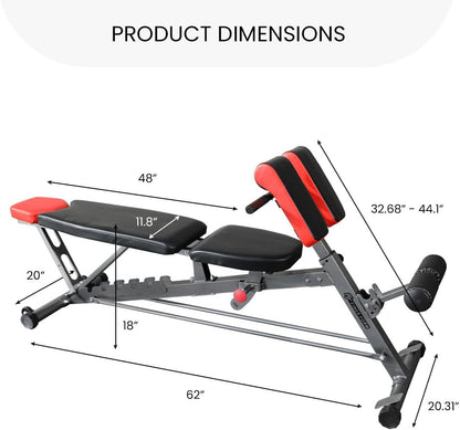 Versatile FID Weight Bench for Comprehensive Body Training