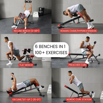 Versatile FID Weight Bench for Comprehensive Body Training