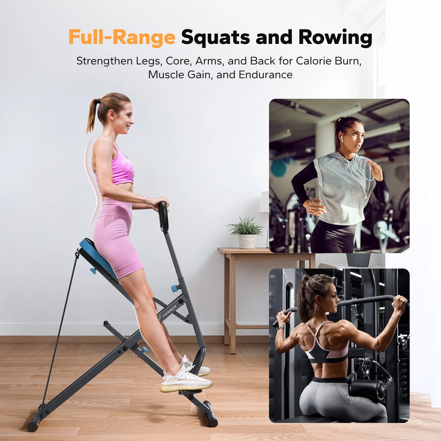 Compact Weight Support Squat Machine